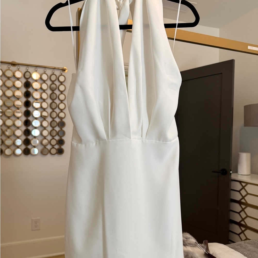 Amanda Uprichard White Backless Dress